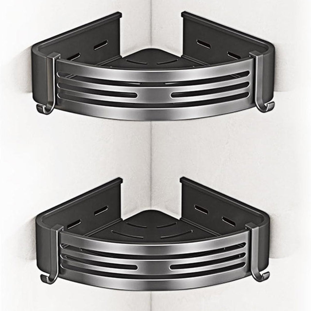 Organizador de Esquina de Ducha de 2 Niveles con Adhesivo