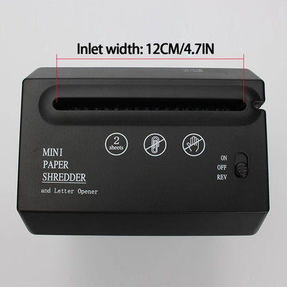 Mini Trituradora de Papel de Escritorio – Compacta, Silenciosa y Eficiente