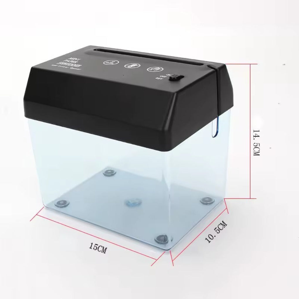 Mini Destructora de Papel de Escritorio – Compacta, Silenciosa y Eficiente