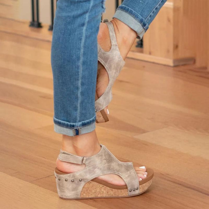Valery – Sandalias de piel para mujer diseñadas para el equilibrio