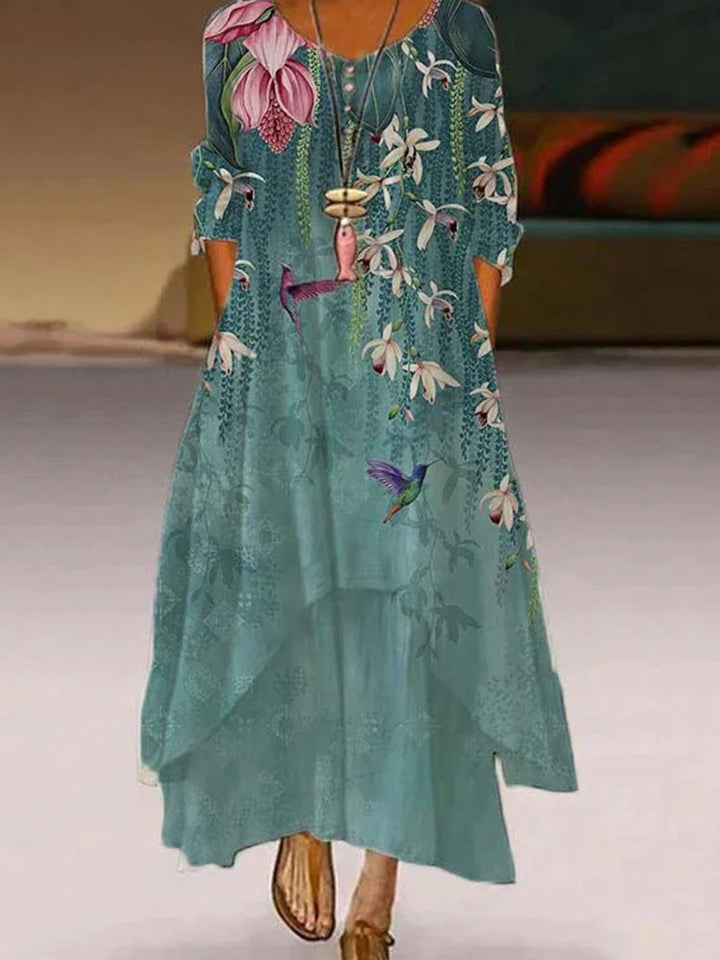 Elegante vestido de algodón para mujer