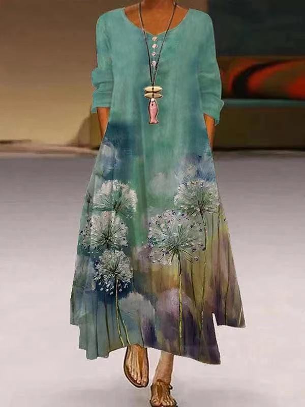 Elegante vestido de algodón para mujer