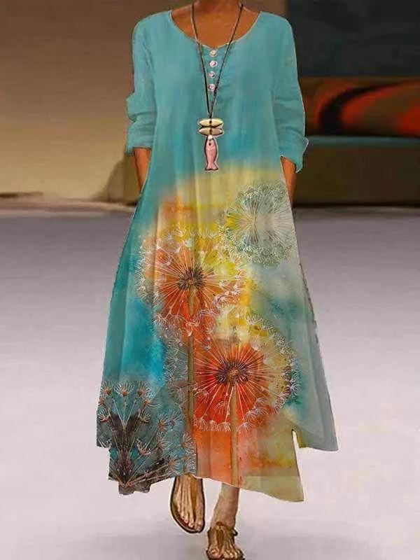 Elegante vestido de algodón para mujer