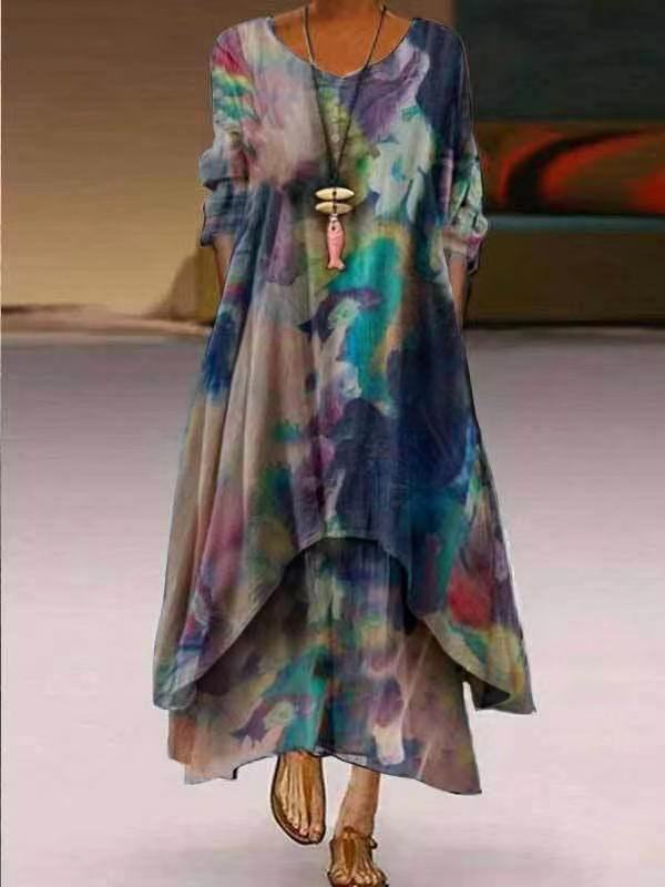 Elegante vestido de algodón para mujer