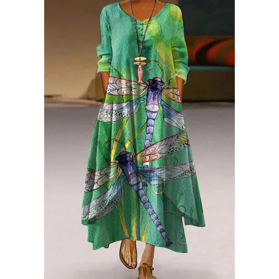 Elegante vestido de algodón para mujer