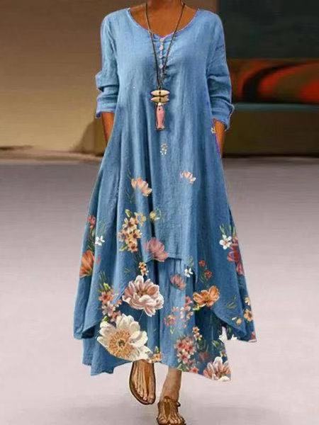 Elegante vestido de algodón para mujer