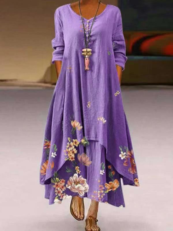 Elegante vestido de algodón para mujer