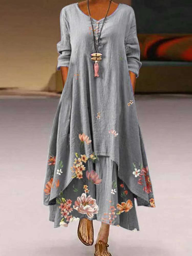 Elegante vestido de algodón para mujer