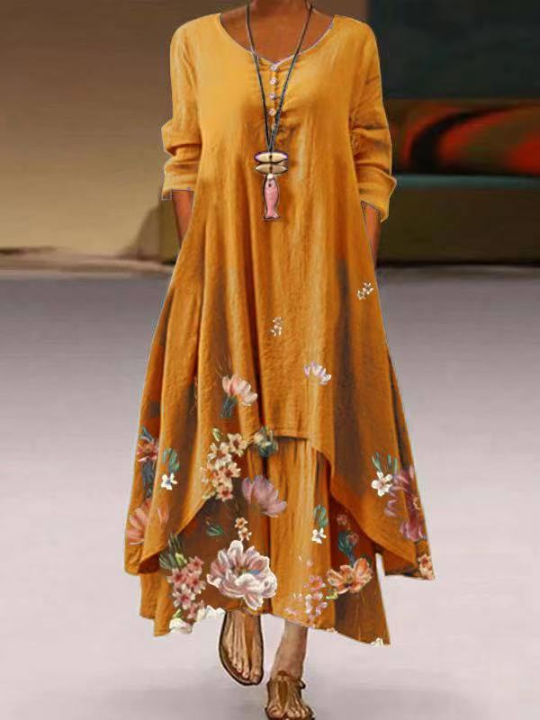 Elegante vestido de algodón para mujer