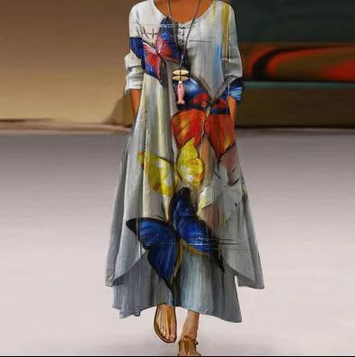 Elegante vestido de algodón para mujer