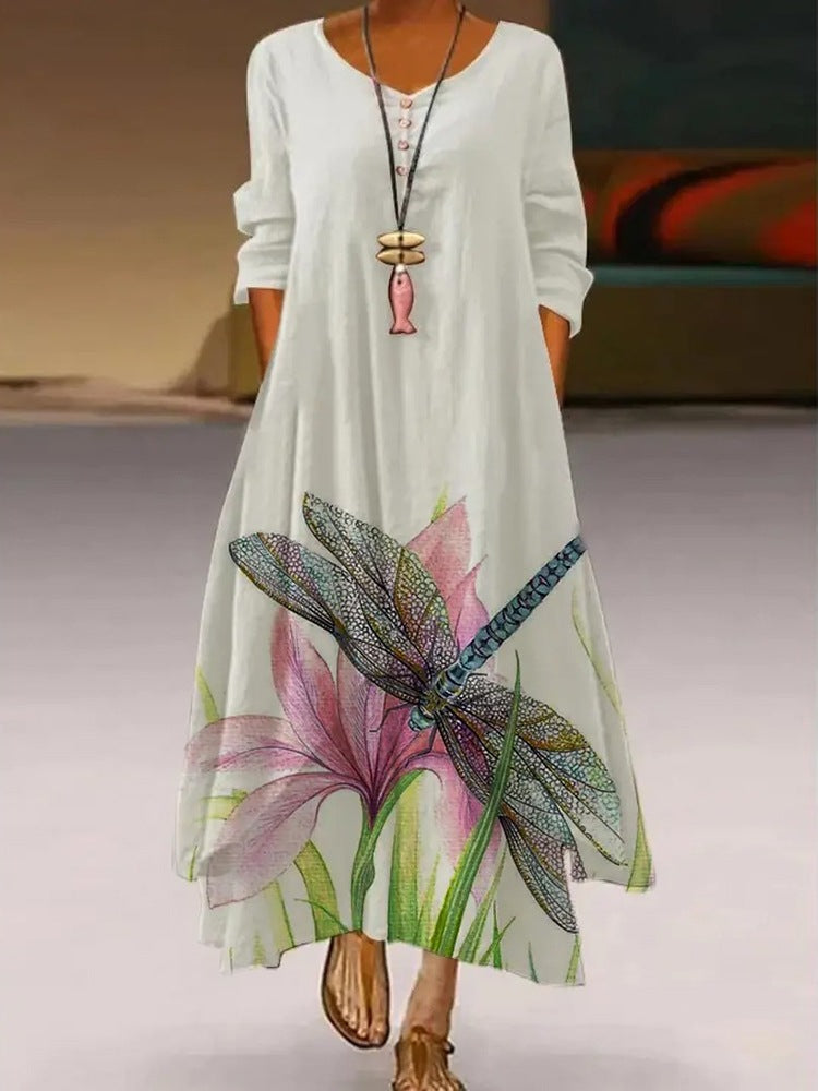 Elegante vestido de algodón para mujer