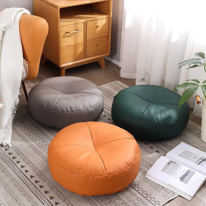 Cojín de estilo japonés de piel de napa