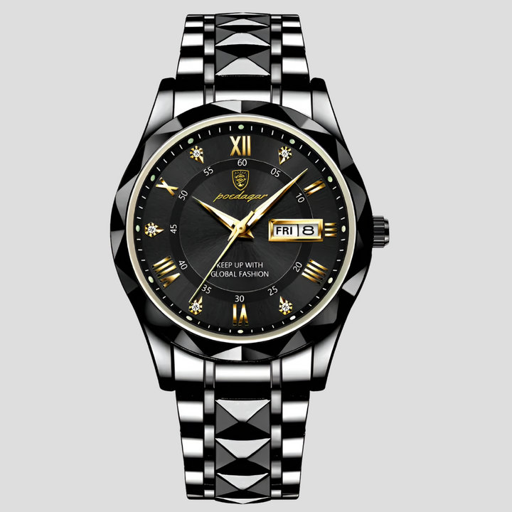 Reloj de Acero Inoxidable de Lujo para Hombres para Ropa de Negocios Diaria