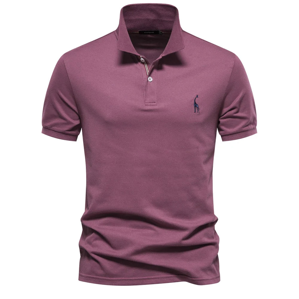 Polo clásico para hombre con bordado: estilo atemporal con detalles refinados