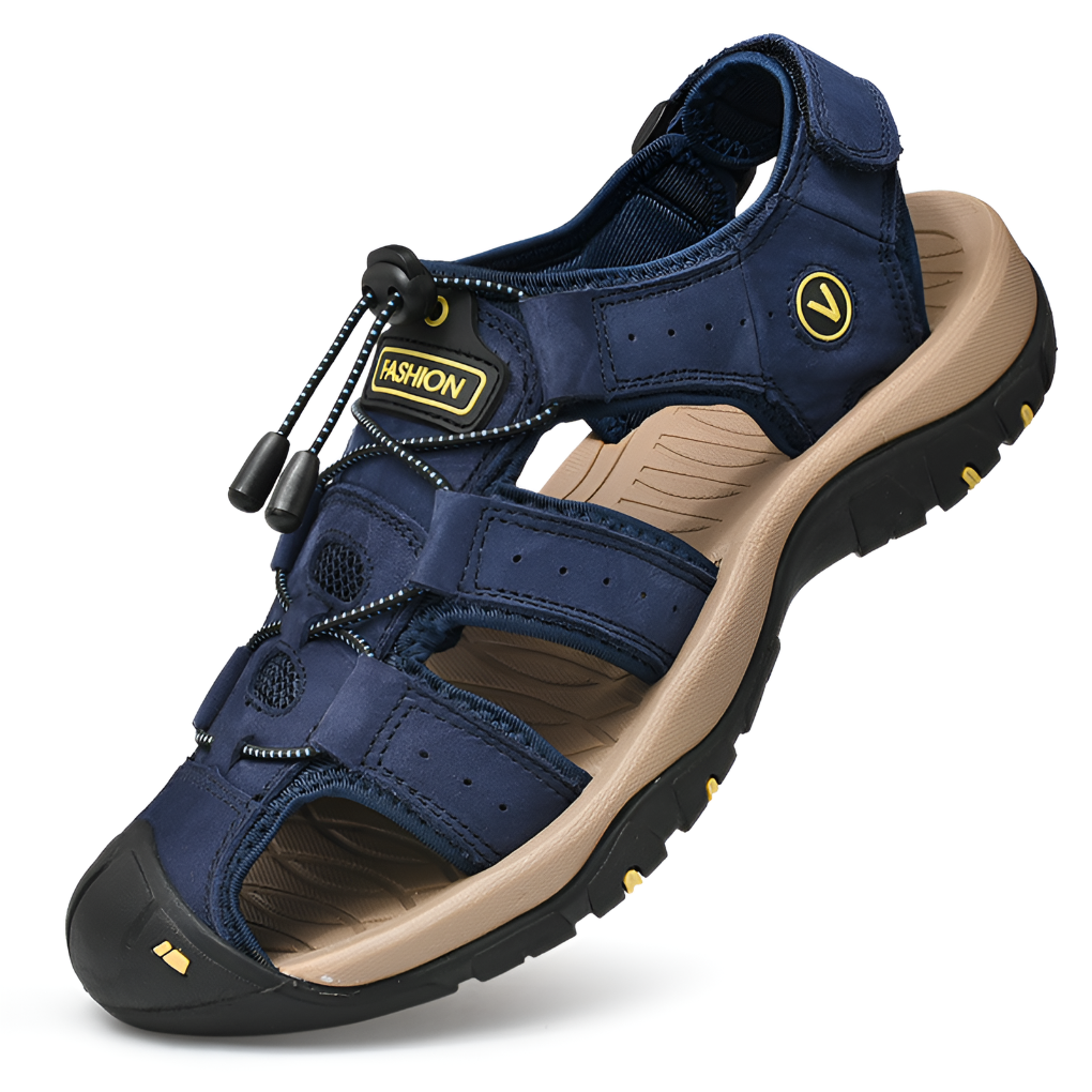Sandalias diseñadas para el equilibrio para hombres con tiras ajustables