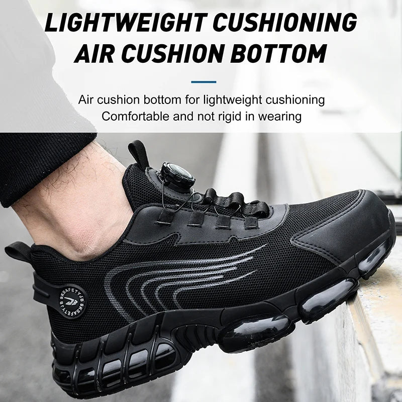 Zapatos de trabajo con cordones para hombre, diseñados para ofrecer equilibrio