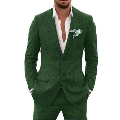 Traje de lino para hombre