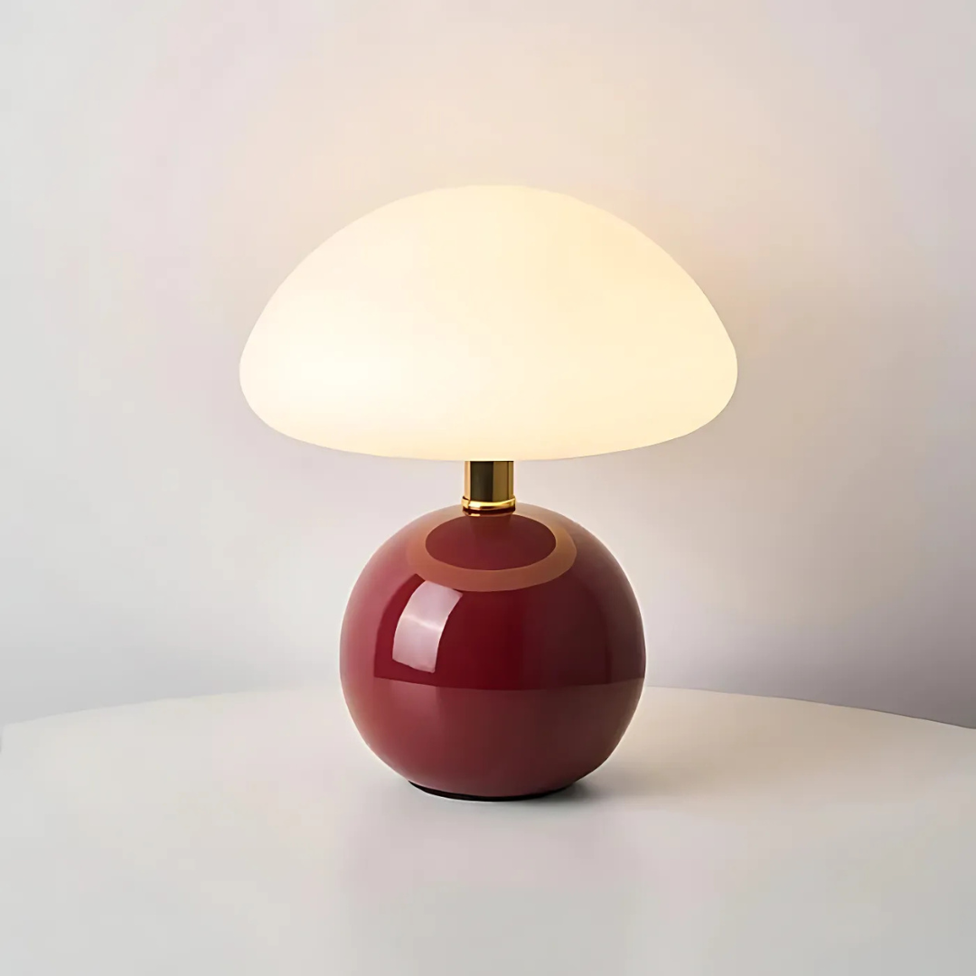 Solina – Lámpara de Mesa LED en Forma de Seta con Estilo