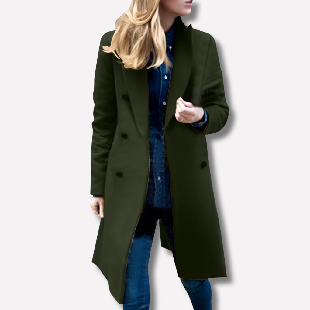 Abrigo largo de invierno para mujer