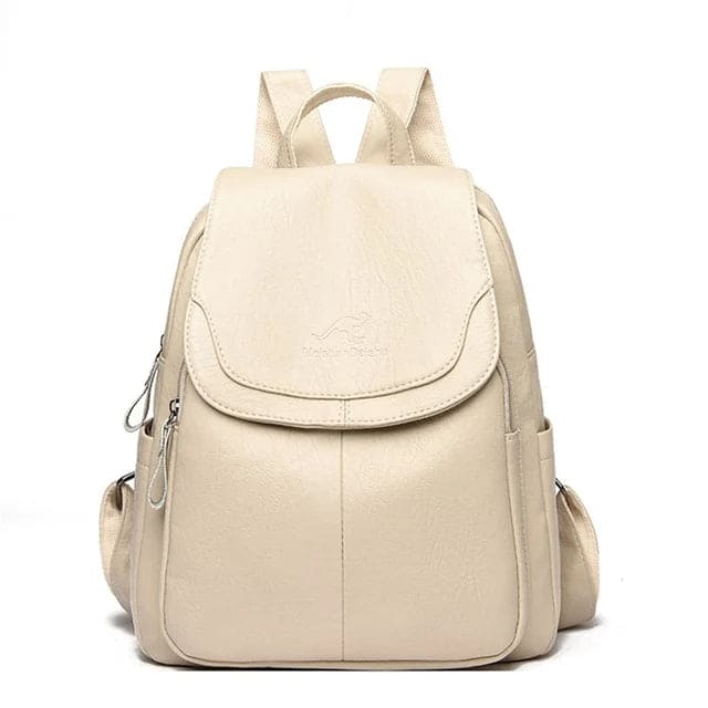 Mochila de piel resistente para mujer