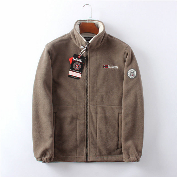 Chaqueta de forro polar para hombres, resistente al viento y cómoda
