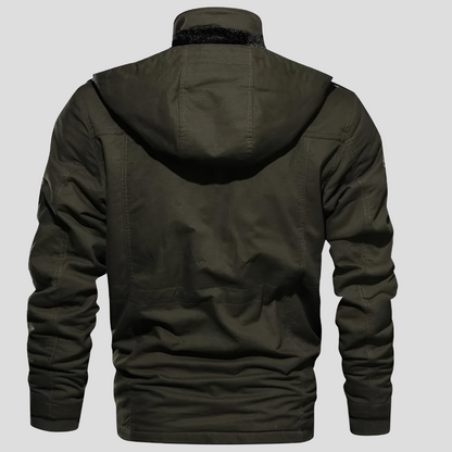 Chaqueta de hombre robusta, resistente al viento y cálida.