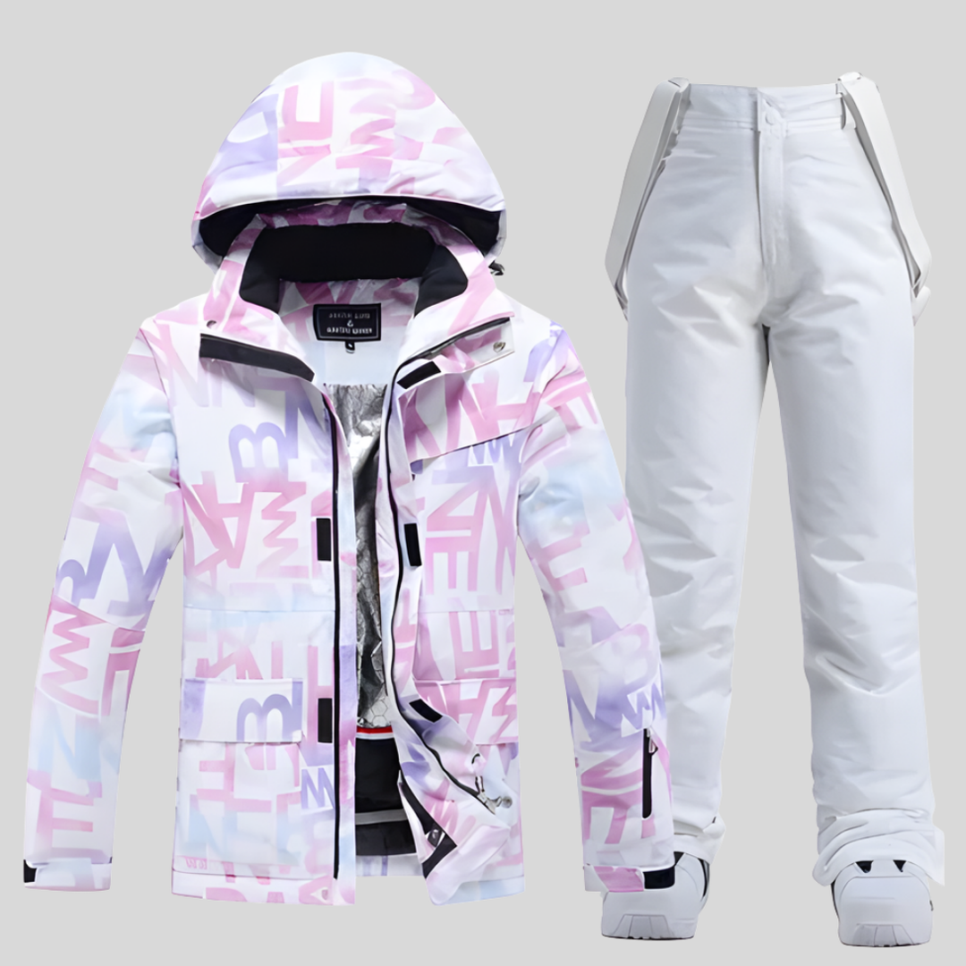Conjunto de Equipamiento de Esquí Diseño Funcional de Invierno