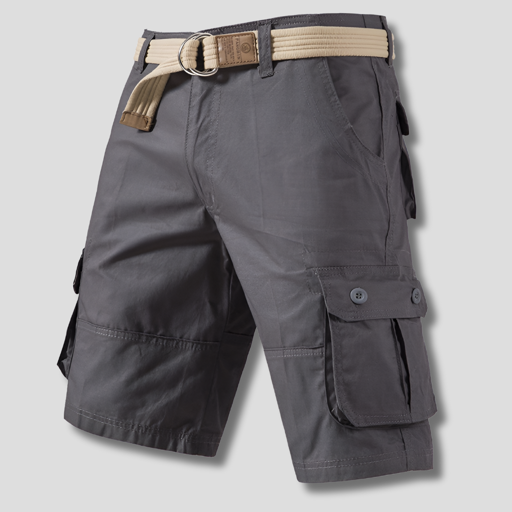 Pantalones cortos cargo multibolsillos para hombre