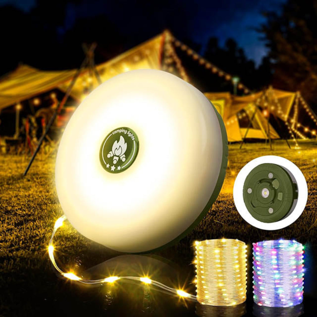 Luz de Camping Portátil 4 en 1 – Iluminación Versátil en Cualquier Lugar