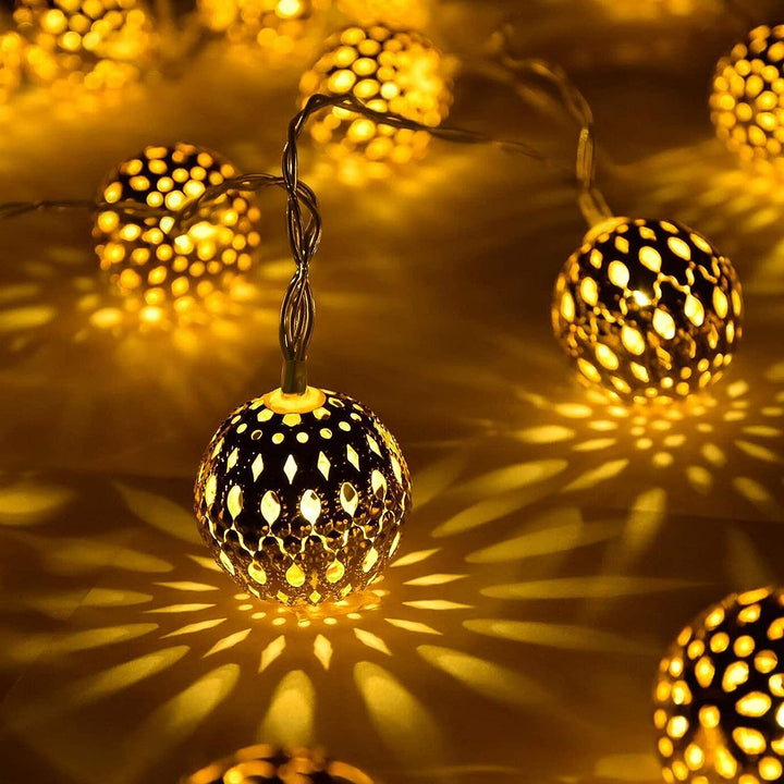 Roan – Guirnalda de luces solares de estilo marroquí resistente al agua