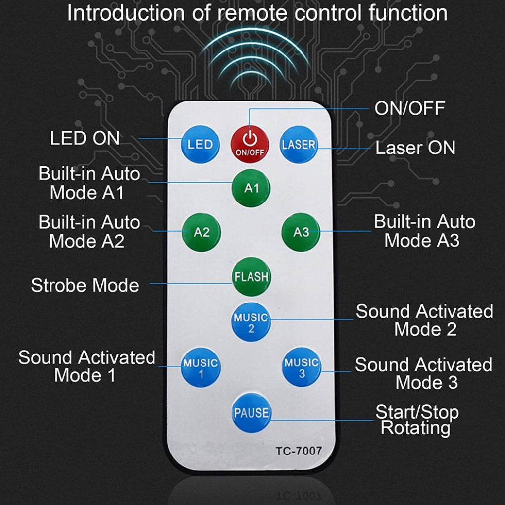 Luz Disco Láser 2 en 1