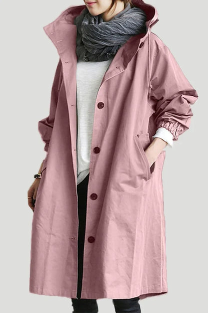 Abrigo impermeable Maris de largo medio y gran tamaño