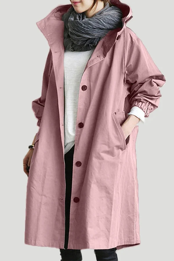 Abrigo impermeable Maris de largo medio y gran tamaño