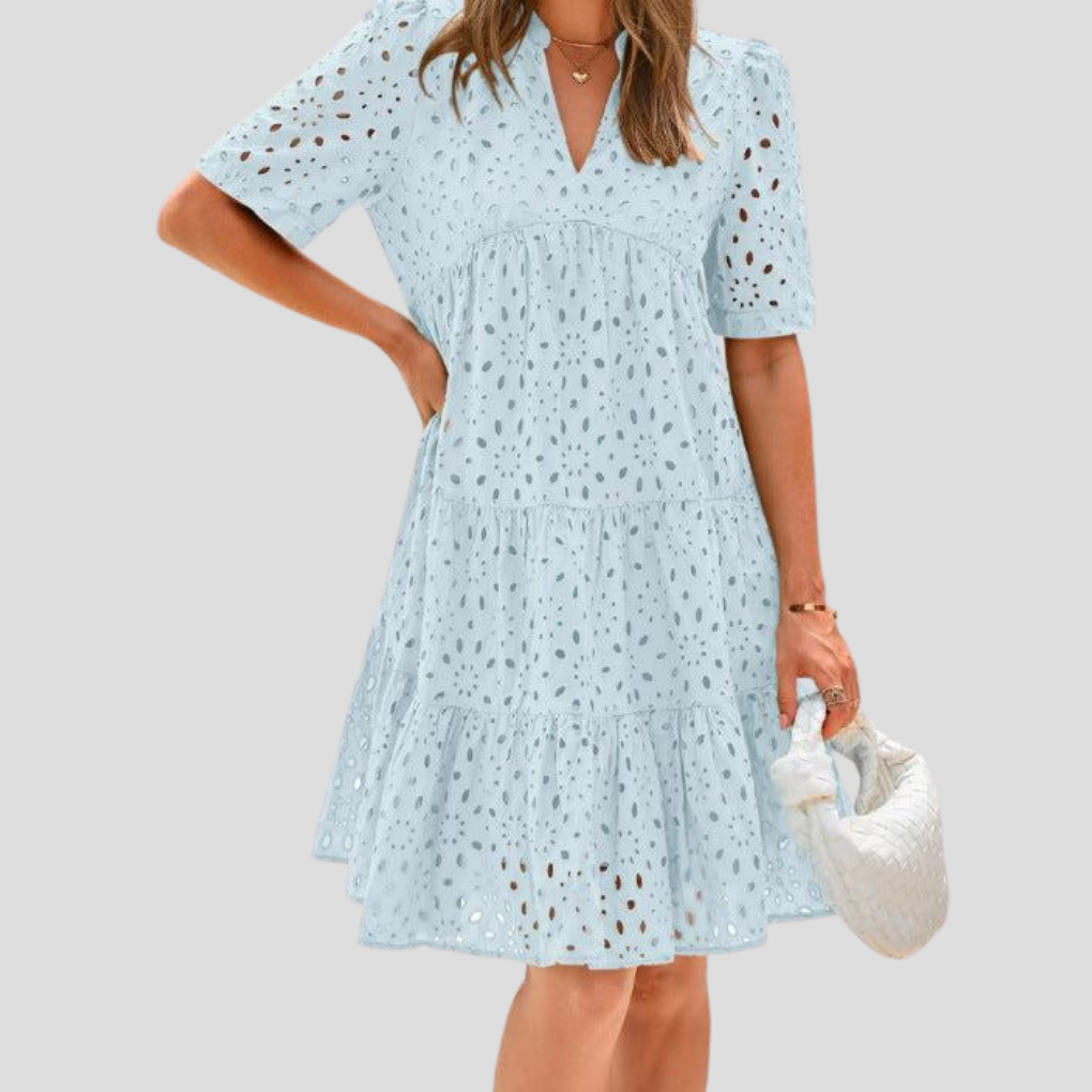 Vestido de verano de crochet para mujer