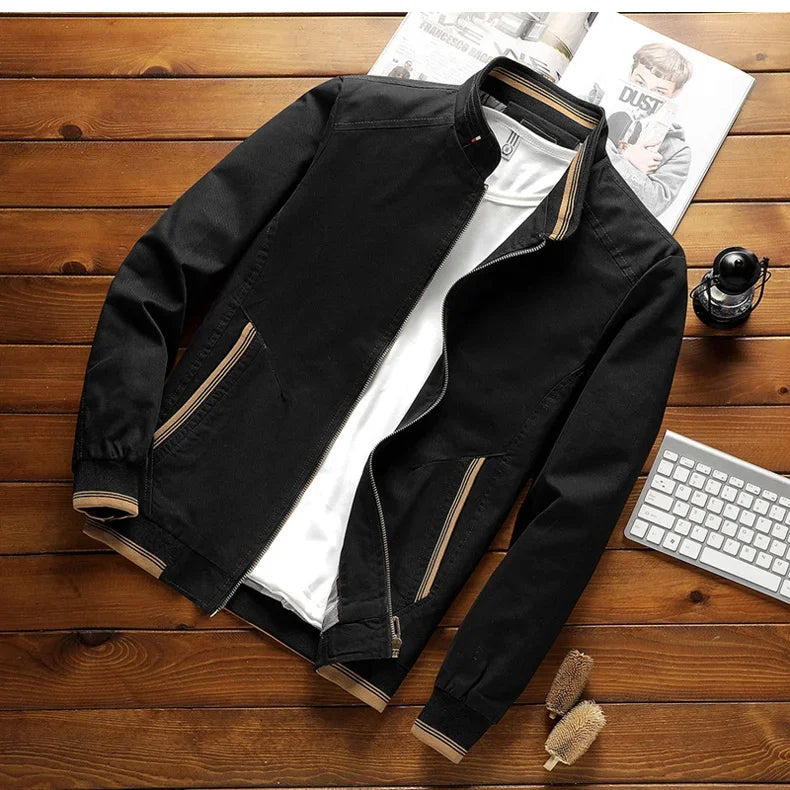 Breezeguard – Elegante chaqueta bomber de algodón para hombre