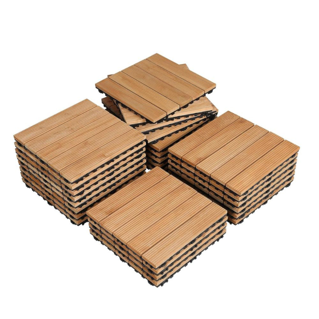 Losas de Madera Interconectadas para Interiores y Exteriores