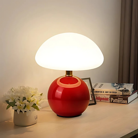 Solina – Lámpara de Mesa LED en Forma de Seta con Estilo