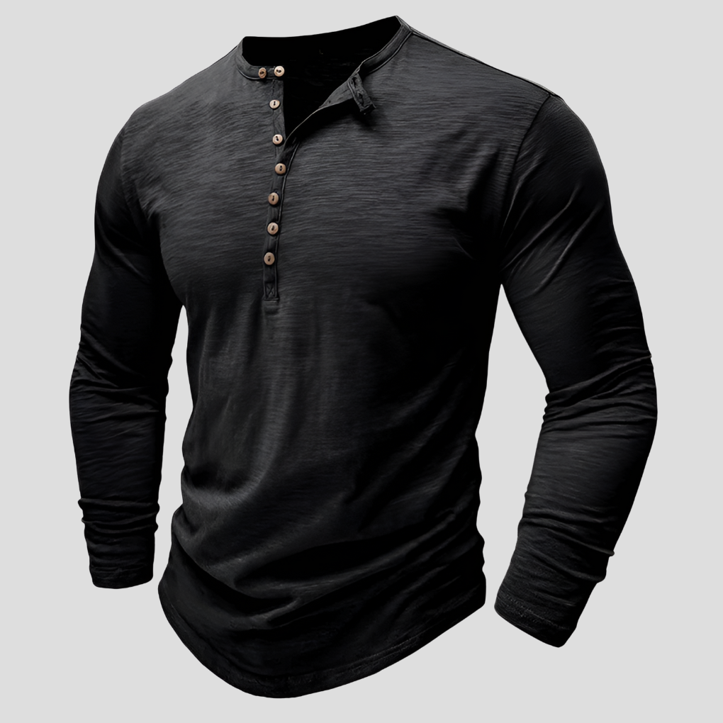 Camisa holgada de algodón para hombre