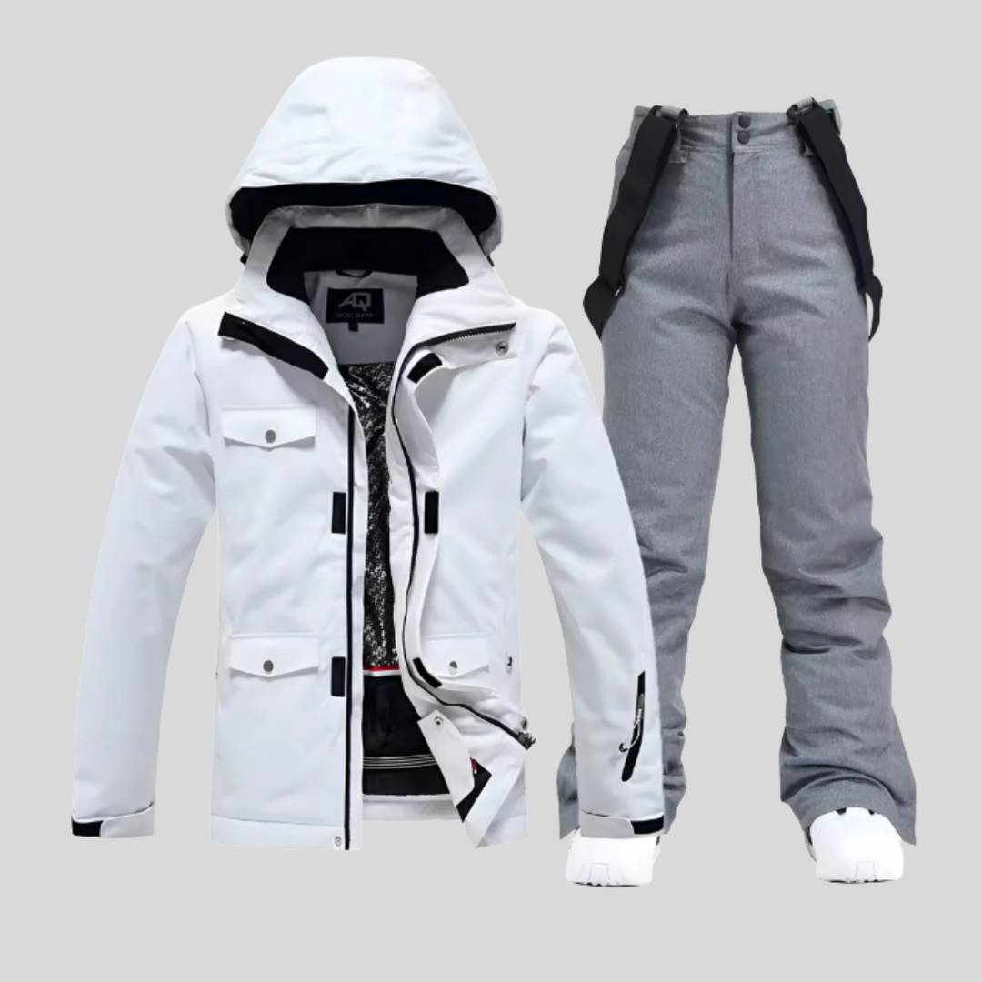 Conjunto de Chaqueta y Pantalones de Esquí para Mujeres - Outfit Funcional de Invierno