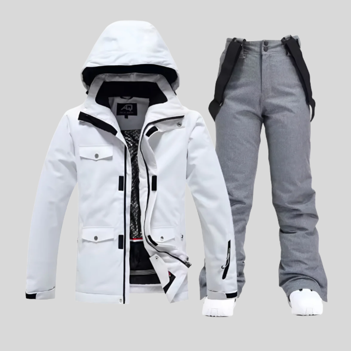 Conjunto de Chaqueta y Pantalones de Esquí para Mujeres - Outfit Funcional de Invierno