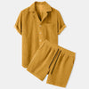 BreezeSet – Conjunto de pantalones cortos de pana para hombre