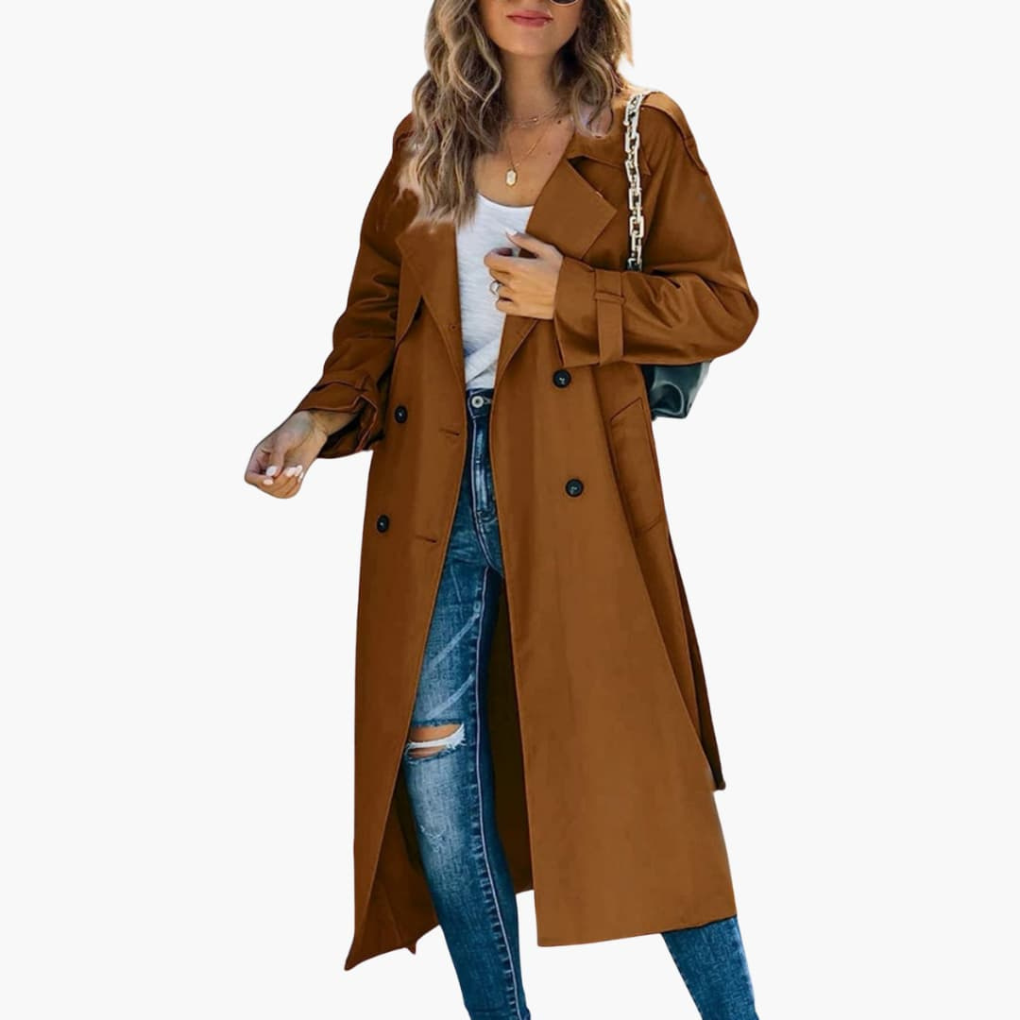 Abrigo Trench de Mujer con Botones Precio de Oferta