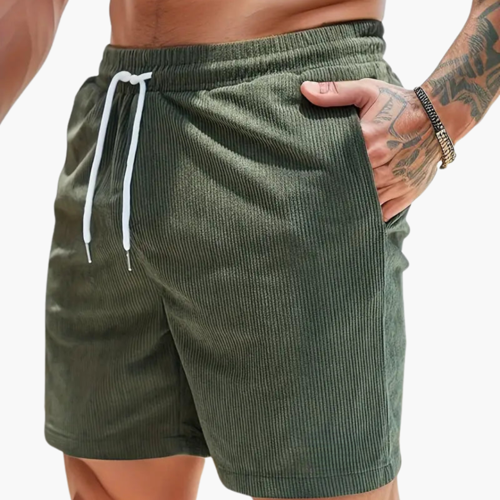 Pantalones Cortos de Cordones para Hombres – Estilo Casual de Verano