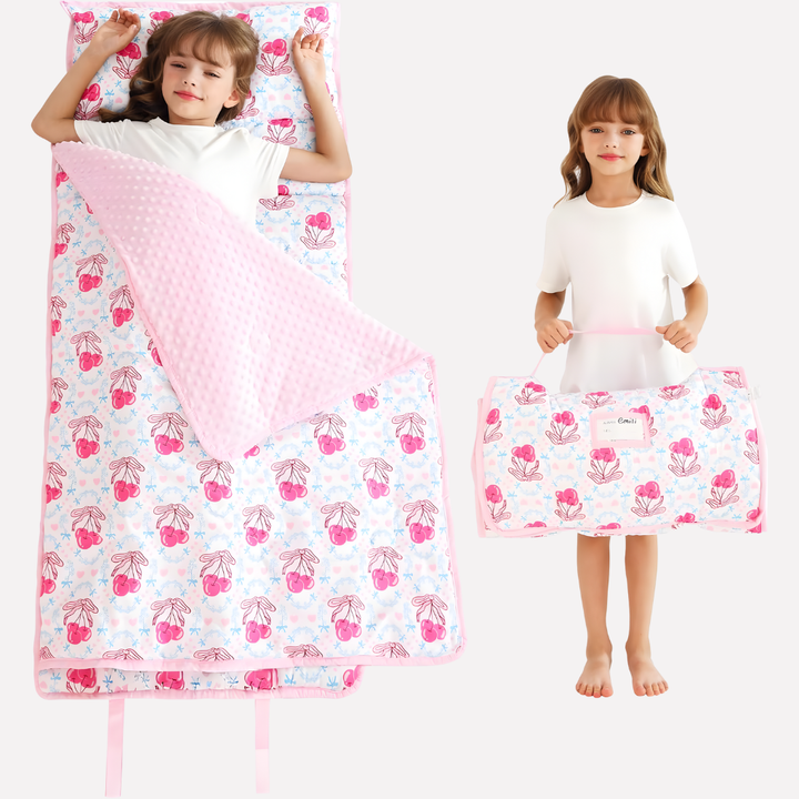Esterilla de Siesta para Niños Pequeños con Almohada y Manta