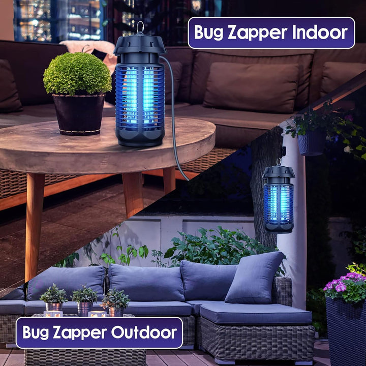 Asesino de insectos eléctrico con 20W luz UV y 4200V red, IPX4 resistente al agua