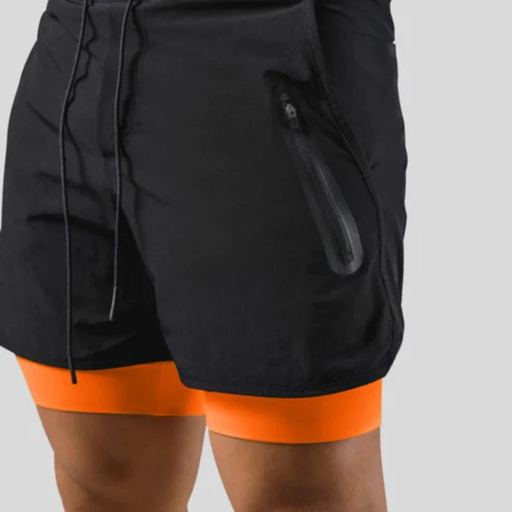 Pantalones deportivos 2 en 1 para hombre