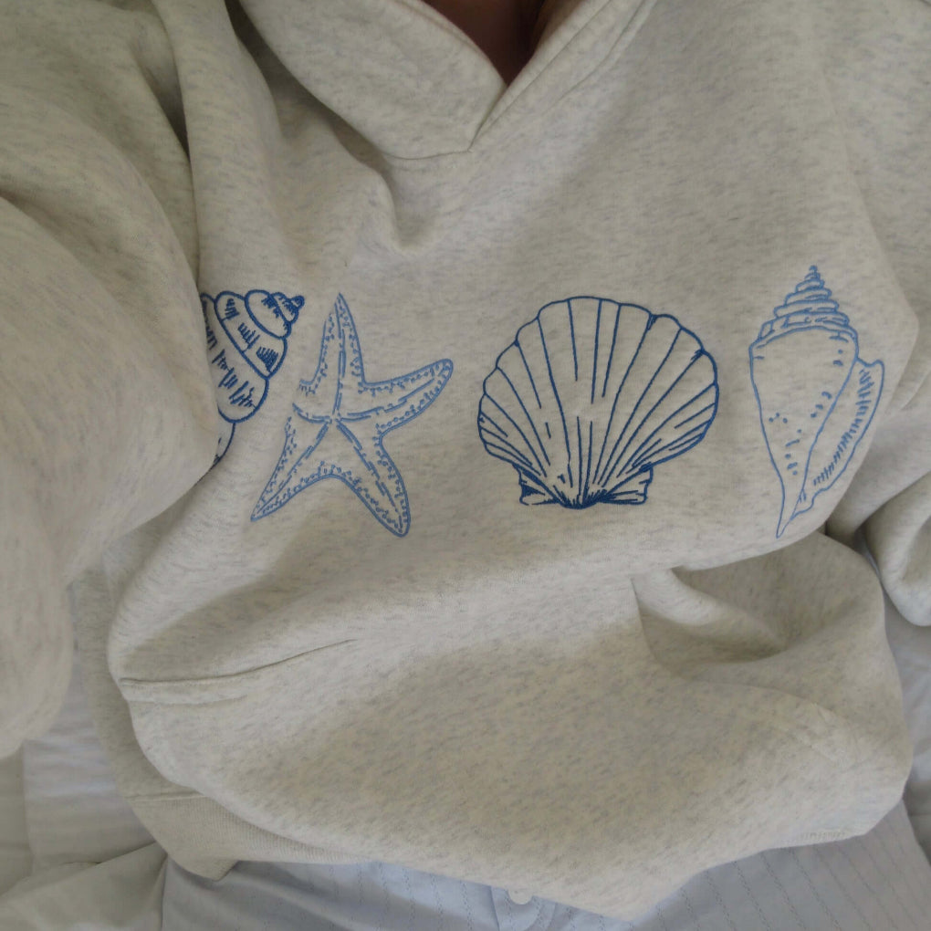 Sudadera con Imagen de Concha para Mujeres