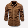 Camisa clásica de pana para hombre