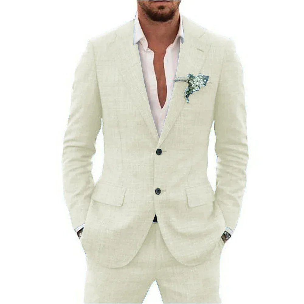 Traje de lino para hombre