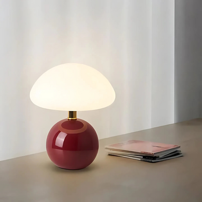 Solina – Lámpara de Mesa LED en Forma de Seta con Estilo